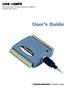 USB-1408FS USB-based Analog and Digital I/O Module User's Guide