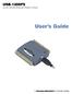 USB-1208FS USB-based Analog and Digital I/O Module User's Guide