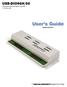 USB-DIO96H/50. USB-based High-drive Digital I/O +5 V Power Input. User's Guide. (Hardware Revision 2)