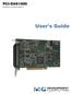 PCI-DAS1000 Multifunction Analog & Digital I/O User's Guide