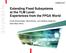 Extending Fixed Subsystems at the TLM Level: Experiences from the FPGA World