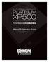 PLATINUM XP500. PREMIUM CLASS pocket scale. Manual & Operation Guide