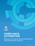 COMPLIANCE AUTOMATION BRIDGING THE GAP BETWEEN DEVELOPMENT AND INFORMATION SECURITY