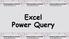 Power Query for Parsing Data
