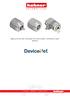 ABSOLUTE ROTARY ENCODER WITH DEVICENET INTERFACE USER MANUAL