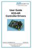 User Guide XCD-HR Controller/Drivers Document no. XCDH rev B November 2018
