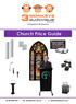 Church Price Guide. PH: I W: 3monkeysav.com.au I E: