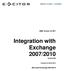 Integration with Exchange 2007/2010
