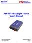 User s Manual. ASE-1019 ASE Light Source