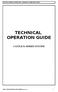TECHNICAL OPERATION GUIDE