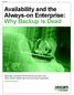 Availability and the Always-on Enterprise: Why Backup is Dead