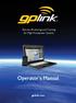 Remote Monitoring and Tracking for High Horsepower Systems. Operator s Manual. gplink.com. Operator s Manual Version 1.3