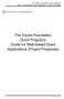 The Toyota Foundation Grant Programs Guide for Web-based Grant Applications (Project Proposals)
