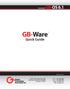 GB-Ware. Quick Guide. Powered by: Tel: Fax Web: