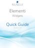 Elementi. Widgets. Quick Guide