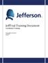 JeffTrial Training Document Coordinator Training. Thomas Jefferson University 1/15/2016 Ver. 2.0