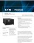 Product Snapshot. Powerware 9140 Uninterruptible Power System. Superior de-centralized power protection for medium- and high-density rack environments