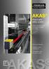 AKAS AKAS. Press brake safety system. Laser actuated AOPD in compliance with EN OEM and Retrofit. Installed safety intelligence