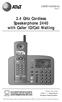 2.4 GHz Cordless Speakerphone 2440 with Caller ID/Call Waiting