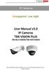 User Manual v5.0. IP Cameras TBK-VISION PLUS TBK-BUL7436EIR/TBK-MD7536EIR