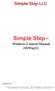 Simple Step. Windows Control Manual (SSWin32)