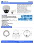 KT&C, Inc. 30X Optical Zoom IP Mini Speed Dome. Key Features. General Feature Diagram. Part No.: KNC-SPDNi300
