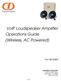 VoIP Loudspeaker Amplifier Operations Guide (Wireless, AC Powered)