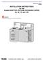 INSTALLATION INSTRUCTIONS for the Kodak ADAPTIVE PICTURE EXCHANGE (APEX) 26, 48, 74, and 122