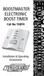 BOOSTMASTER ELECTRONIC BOOST TIMER