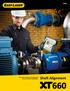 XT660. Alignment system for all important steps of machine installation. Shaft Alignment