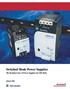 Switched Mode Power Supplies The Broadest Line of Power Supplies for DIN Rails