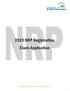 2015 NRP Registration Exam Application