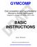 GYMCOMP BASIC INSTRUCTIONS