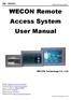 WECON Remote Access System User Manual