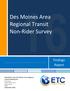 Des Moines Area Regional Transit Non Rider Survey