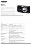 DMC-FX70 Digital Camera. Optics
