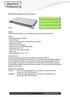 DIGITUS Fiber Optic Splice Box, 1U, basic housing, color grey (RAL 7035) or black (RAL 9005)