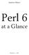 Andrew Shitov. Perl 6 at a Glance