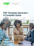 PDF Template Generator: A Complete Guide