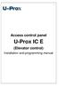 Access control panel U-Prox IC E (Elevator control)