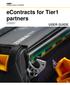 econtracts for Tier1 partners COE01 USER GUIDE
