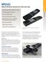 MPS75SL. Miniature Mechanical-Bearing Screw-Driven Linear Stage. Compact 75 mm width, with travel to 100 mm. Precision ground ball-screw drive