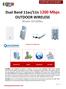 Dual Band 11ac/11n 1200 Mbps OUTDOOR WIRELESS Model: GO1200ac
