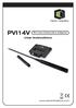 PVI14V. Pro-Vue Interactive Adaptor. User Instructions