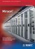 ENVIRONMENTS FOR ELECTRONICS. by knürr.   Miracel. 19 rack platform for data center, telecommunication and network technology