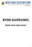BYOD GUIDELINES BRING YOUR OWN DEVICE