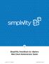 SimpliVity OmniStack for vsphere Web Client Administrator Guide