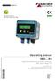 * * Operating manual DE45... R/S. Digital differential pressure switch / transmitter with colour-change LCD