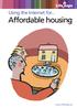 Using the Internet for... Affordable housing