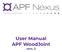 User Manual APF WoodJoint. vers. 3